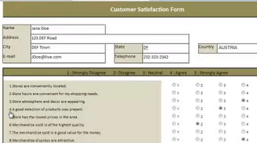 Building an Survey Application