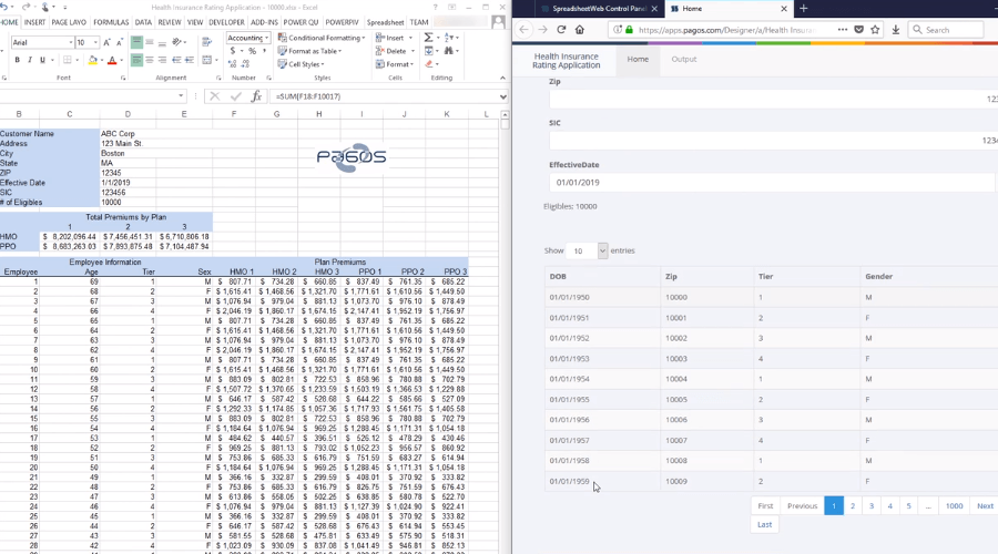 Working with Large Data Grids in SpreadsheetWEB Applications Video