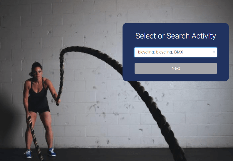 Calories Burned by Activity Calculator
