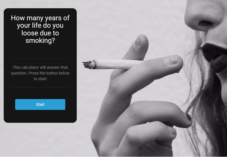 Time Lost Due to Smoking Calculator