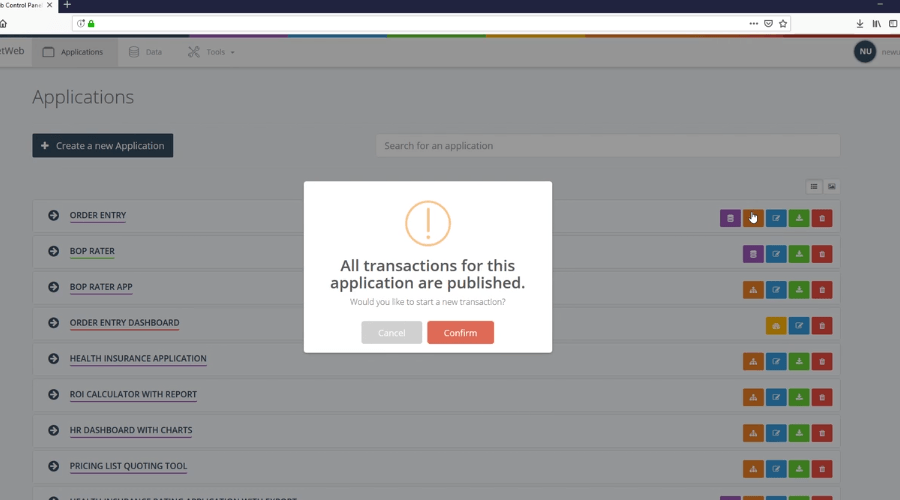 Publishing Your Application and Transactions