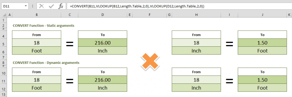 How To Convert Feet To Inches And Vice Versa In Excel How To Convert Feet To Inches And Vice Versa In Excel